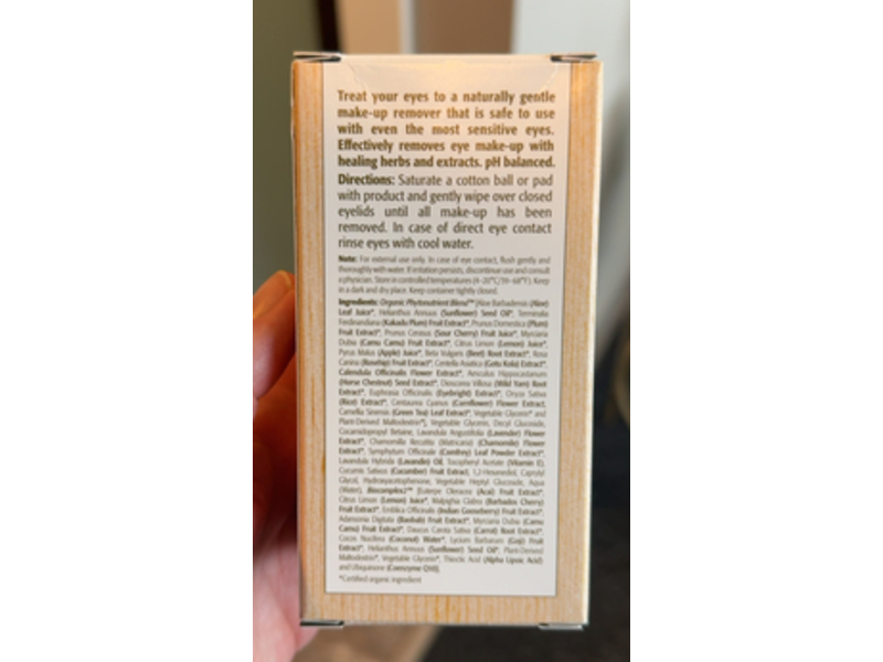 Eminence Organic Skin Care Herbal Eye Makeup Remover, 5.07 fl oz/150