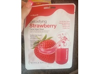 K Beauty Facial Mask Sheet, Detoxifying Strawberry, 0.8 fl oz/25 mL - Image 2