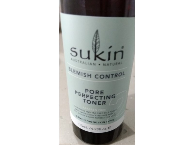 Sukin Blemish Control Pore Perfecting Toner, 4.23 fl oz/125 mL