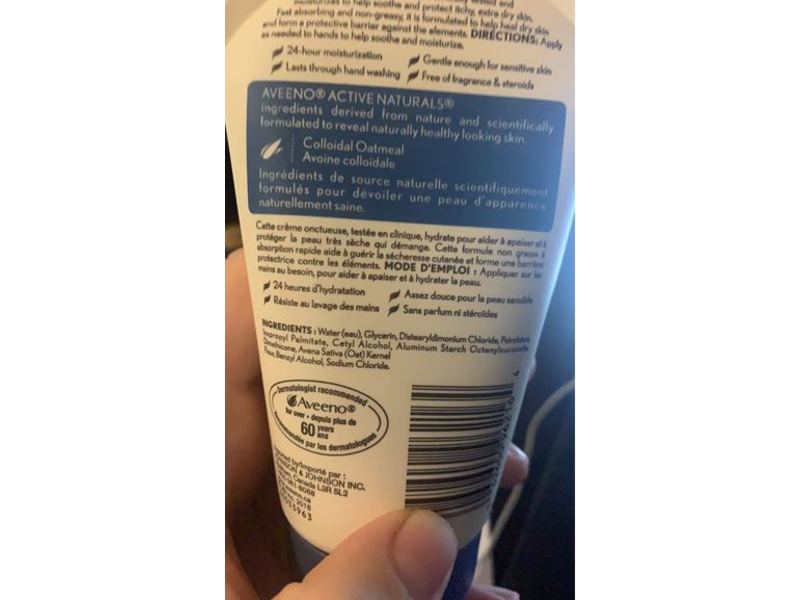 Aveeno Skin Relief Hand Cream, Fragrance Free, 97 mL