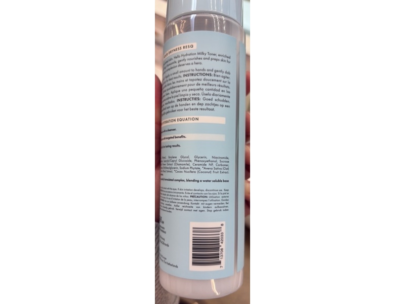 Petal Fresh Skin ResQ Hello Hydration Milky Toner, Ceramide Complex 1% + Chamomile, 8 fl oz/236 mL