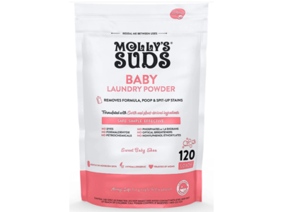 Molly's Suds Baby Laundry Detergent Powder, Sweet Baby Shea, 120 Loads, 79.00 oz/2.23 kg