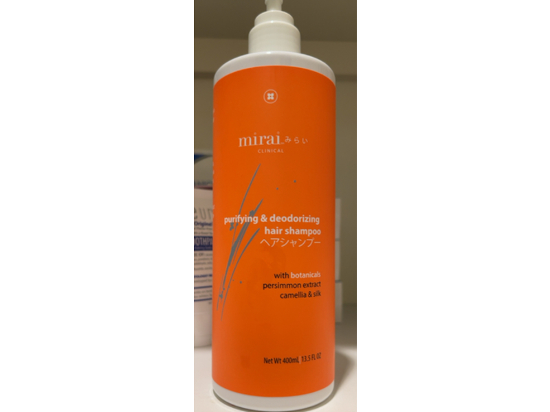 Mirai Purifying & Deodorizing Hair Shampoo, Persimmon Extract Camellia, 13.5 fl oz/400 mL