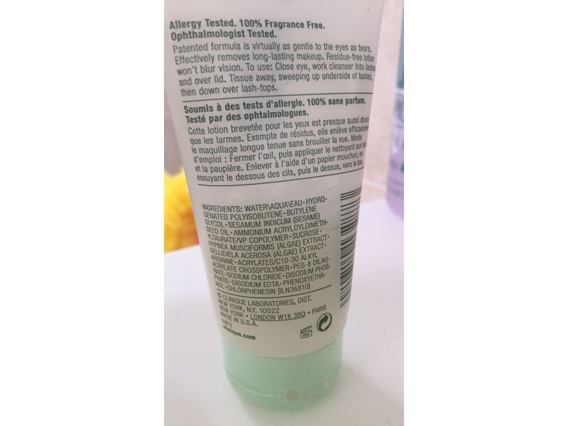 Clinique Naturally Gentle Eye Make Up Remover , 2.5 oz/75 mL