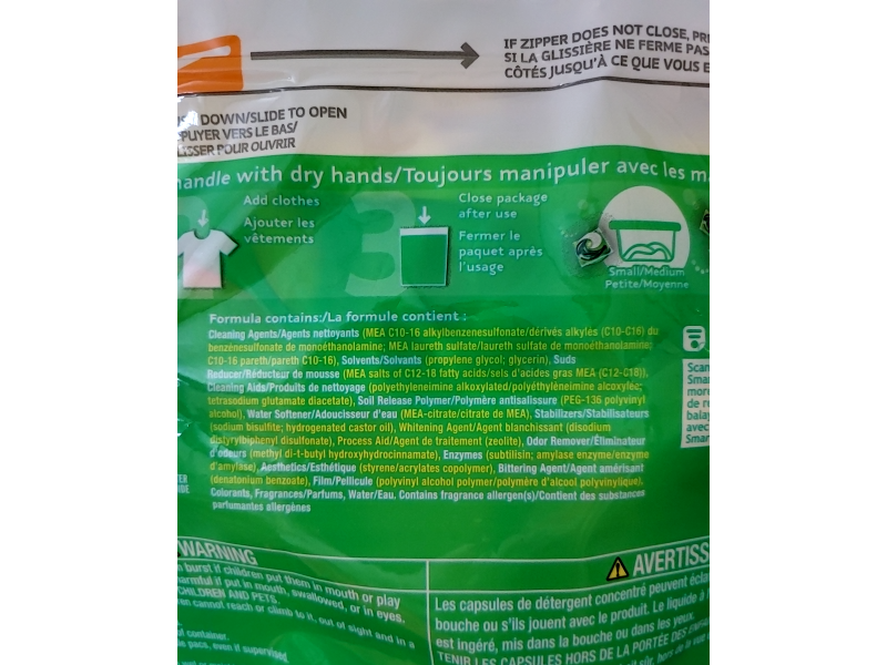 Gain flings Laundry Detergent Soap Pacs, Original, 31 Count