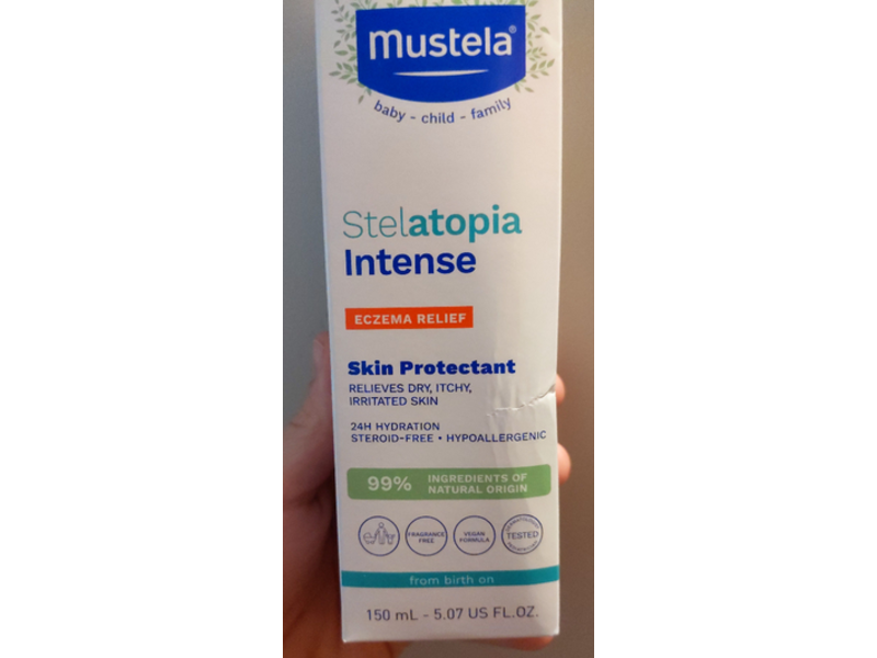 Mustela Stelatopia Intense Eczema Relief Skin Protectant, 5.07 fl oz/150 mL