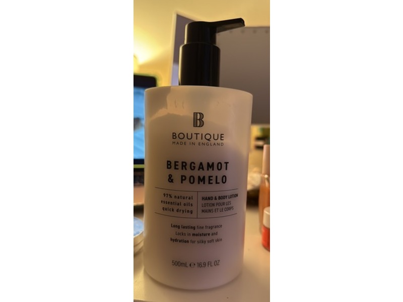 Boutique Hand & Body Lotion, Bergamot & Pomelo, 16.9 fl oz/500 mL