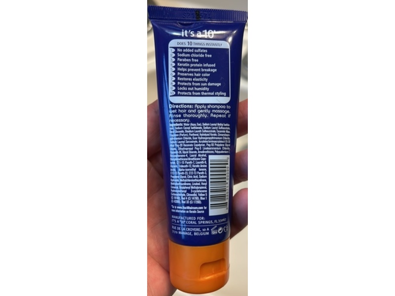 Its A 10 Miracle Plus Keratin Shampoo, 2 fl oz/59.1 mL