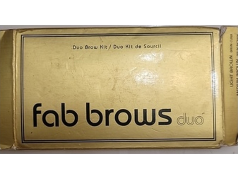 Fab Brows Duo Eyebrow Kit, Light Brown, 0.07 fl oz/1.985 g