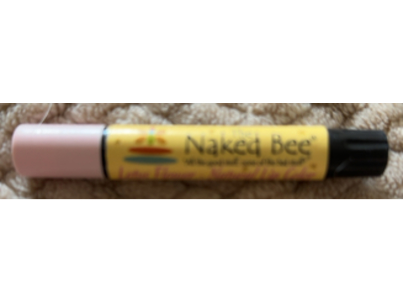 The Naked Bee Natural Lip Color, Lotus flower, 0.09 oz/2.55 g