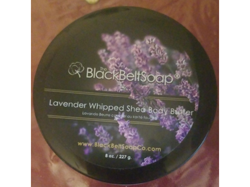 The Black Belt Soap Company Lavender Whipped Shea Butter, 8 oz/227 g