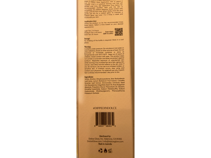 Dolce Glow Isabel Alysa Clear Self-Tanning Mist, Light-Medium, 6.4 fl oz/189 mL