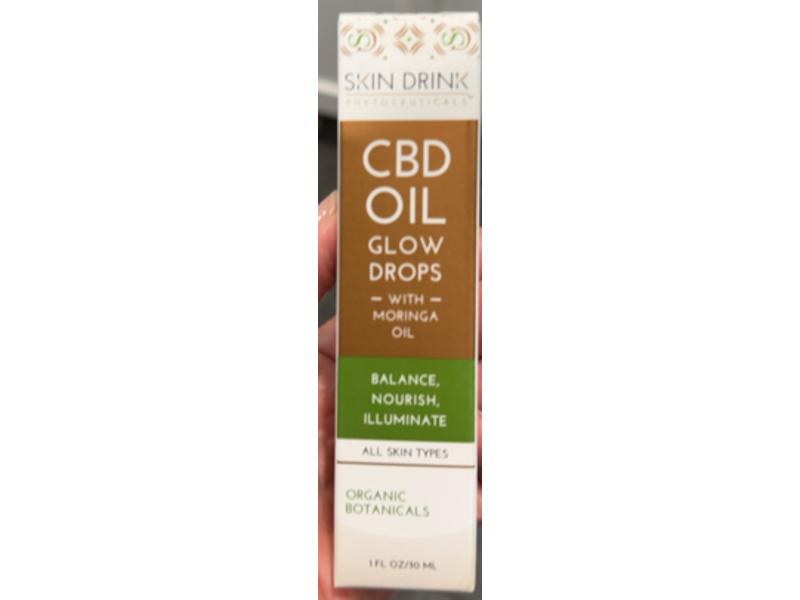 Skin Drink CBD Oil, Moringa Oil, 1 fl oz/30 mL