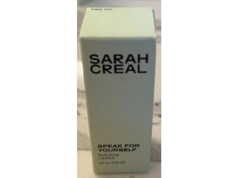 Sarah Creal Speak For Yourself Hydrating Lipstick, Pink Tax, 0.12 oz/3.5 g