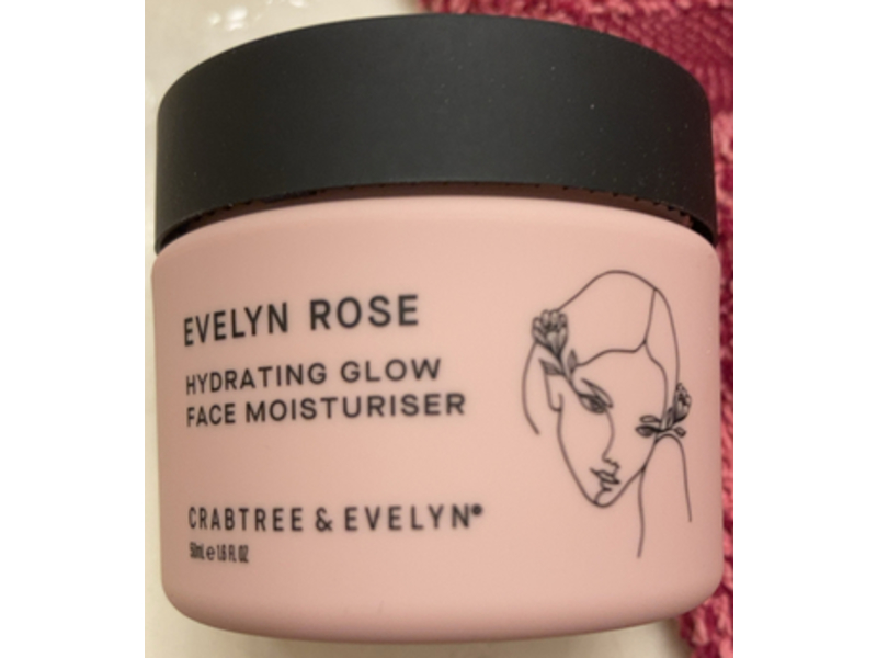 Crabtree & Evelyn Hydrating Glow Face Moisturiser, Evelyn Rose, 1.6 fl oz/50 mL