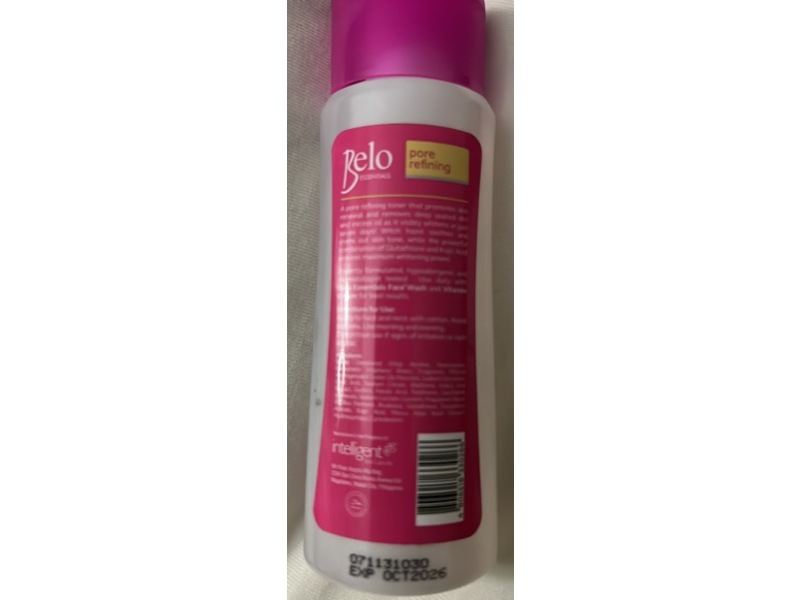 Belo Essentials Pore-Refining Whitening Toner, 100 mL