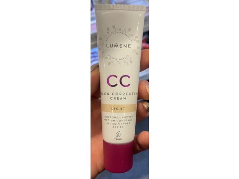 Lumene CC Color Correcting Cream, Light, SPF 20, 30 mL