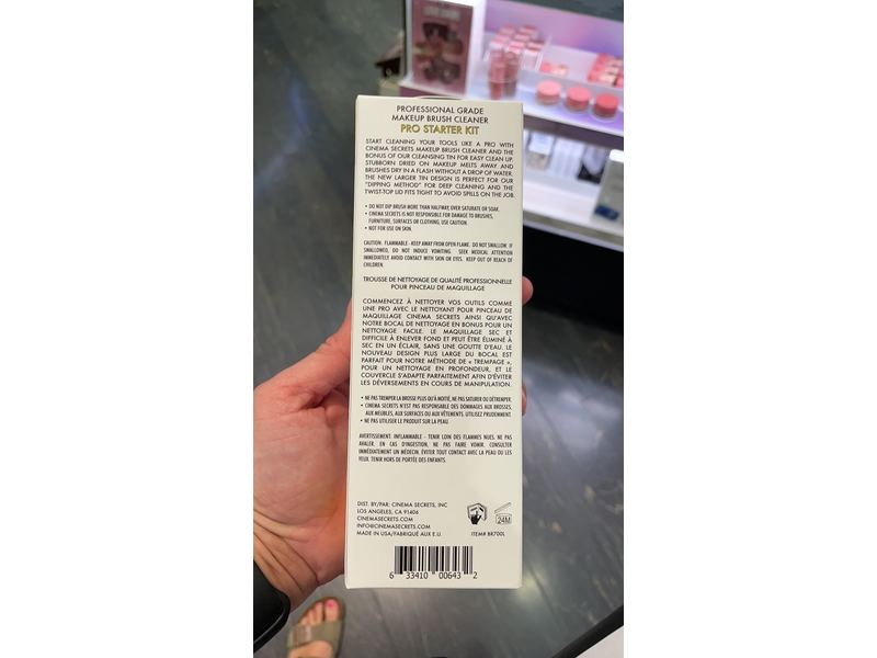 Cinema Secrets Makeup Brush Cleaner Pro Starter Kit 8oz+Tin, Lemon