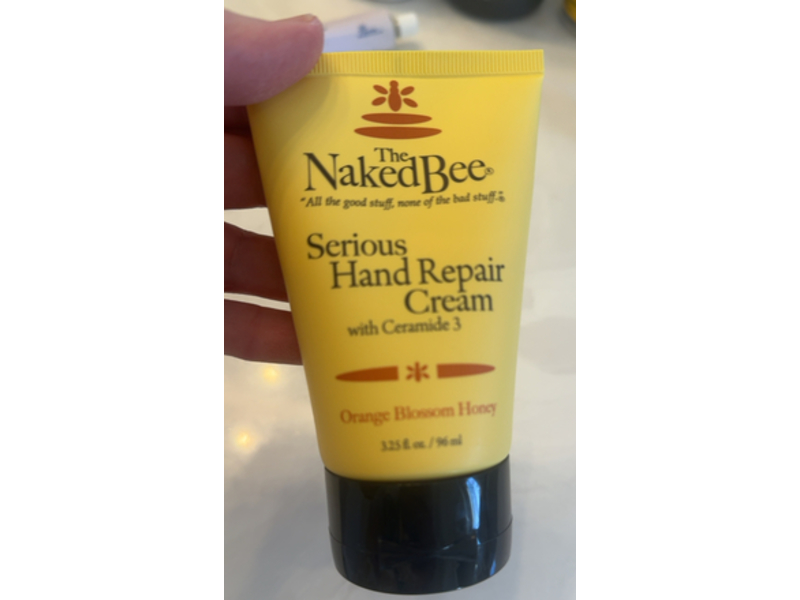 The Naked Bee Serious Hand Repair Cream, Orange Blossom Honey, 3.25 fl oz/ 96 mL