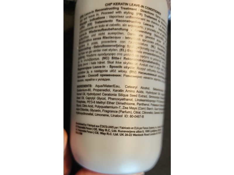 Chi Keratin Leave-In Conditioner, 6 fl oz/177 mL