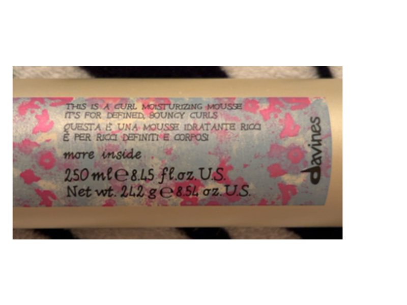 Davines This is a Curl Moisturizing Mousse, 8.53 fl oz/242 g