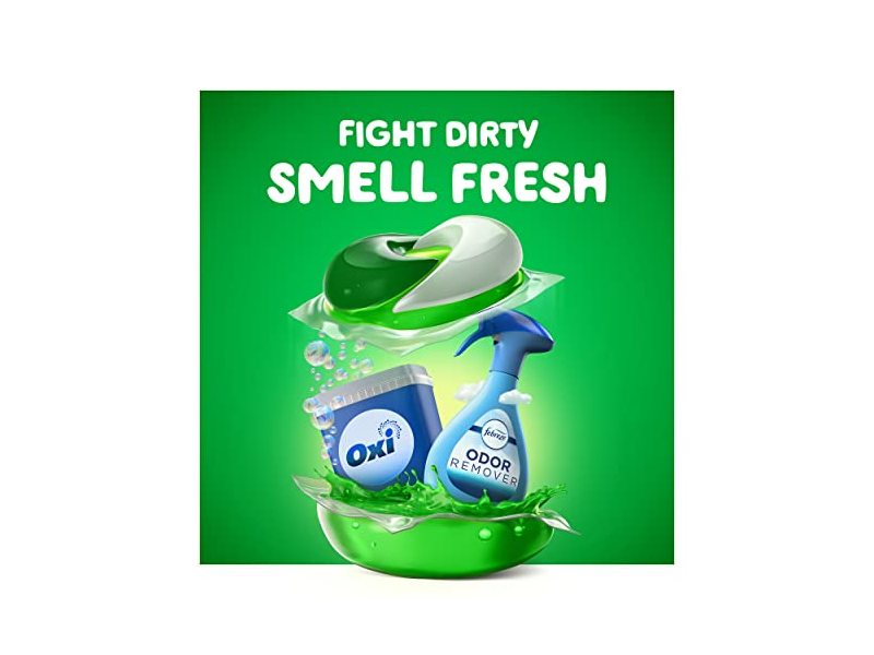 Gain Flings 3 In 1 Oxi Boost Febreze Odor Remover, Island Fresh, 60 oz/1.72 Kg