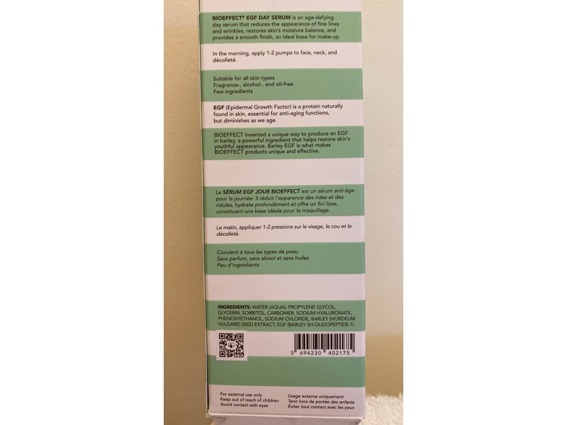 BioEffect EGF Day Serum, 1.01 fl oz/30 mL