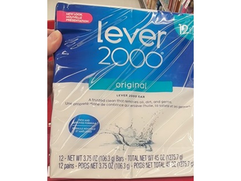 Lever 2000 Bar, Original, 3.75 oz / 106.3 g, 12 bars