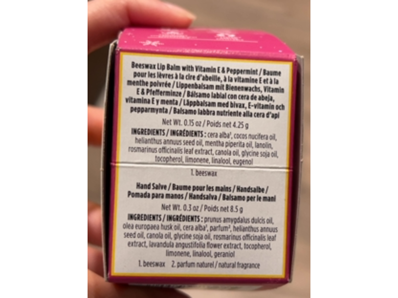 Burt's Bees Beeswax Lip Balm & Hand Salve Duo, 0.15 oz/4.25 g & 0.3 oz/8.5 g