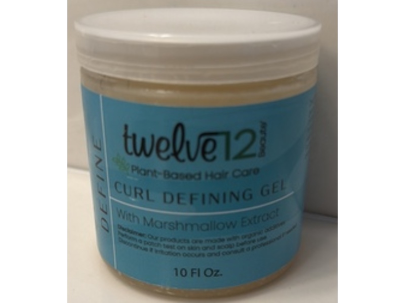 Twelve12 Beaute Curl Defining Gel, Marshmallow Extract, 10 fl oz