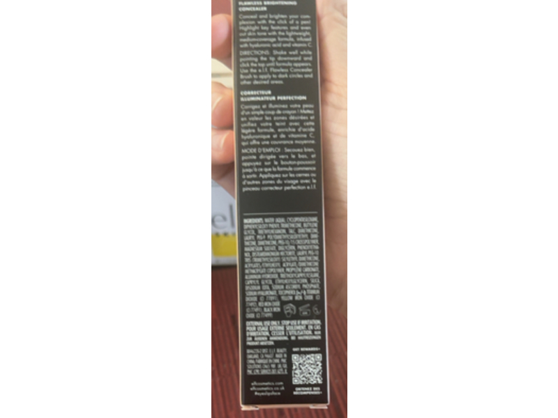 e.l.f. Flawless Brightening Concealer, Light 23C, 0.07 fl oz/2.3 mL