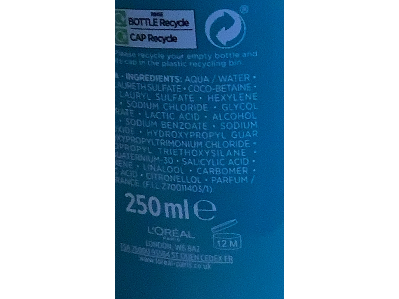 L'Oréal Paris Elvive Fibrology Thickening Shampoo, Filloxane, 250 mL