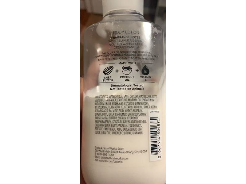 Bath & Body Works Body Lotion, Better Waffle Cone, 8 fl oz/236 mL