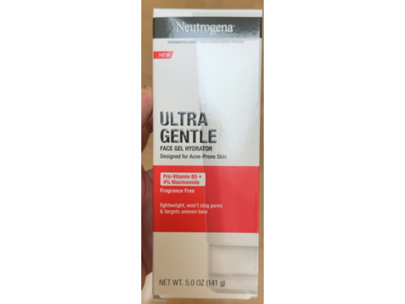 Neutrogena Ultra Gentle Face Gel Hydrator, Pro-Vitamin B5 + Niacinamide, 5.0 oz/141 g