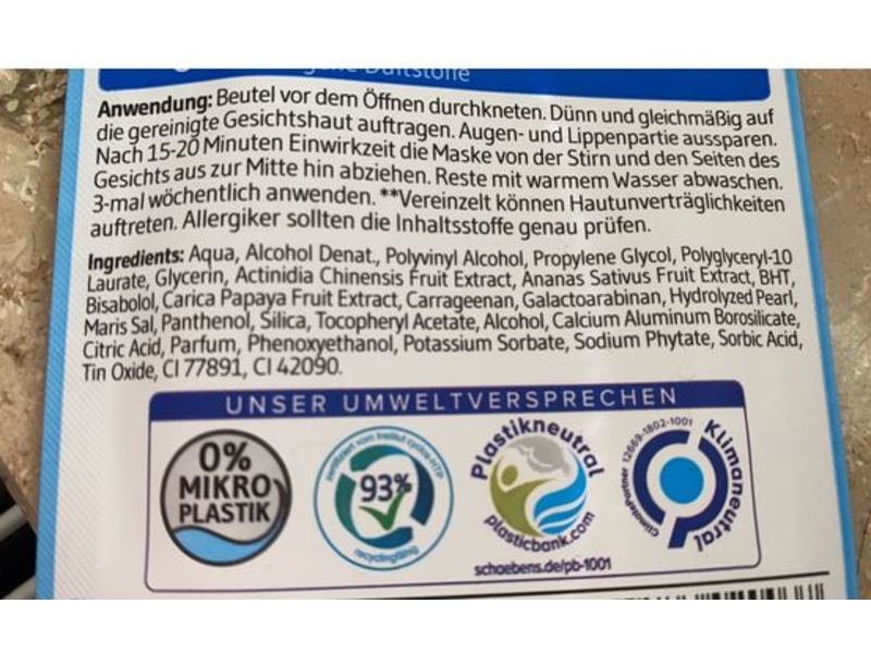 Schaebens Peel Off Maske, 15 mL, Pack Of 10