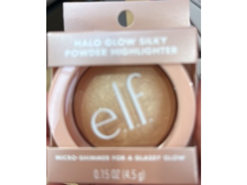 e.l.f. Cosmetics Halo Glow Silky Powder Highlighter, Prosecco Poppin, 0.15 fl oz/4.5 g