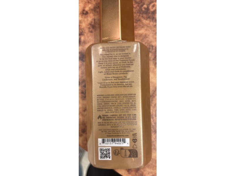 Blake Brown Wild Nectar Santal Hair & Body Refresh Mist, 5 fl oz/150 mL