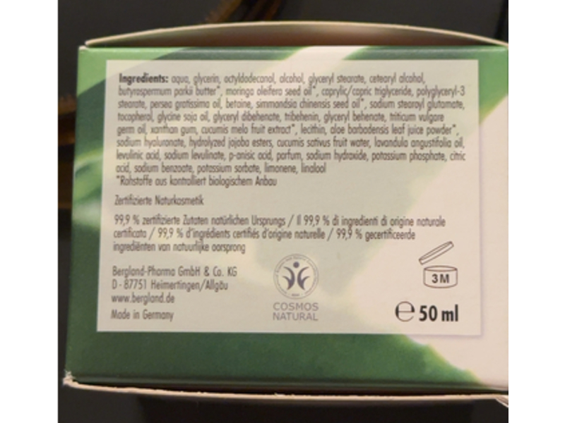 Bergland Aloevera 24H Creme, 50 mL