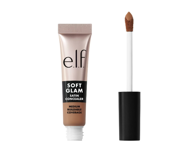 e.l.f. Soft Glam Satin Concealer, Medium Neutral, 0.21 fl oz/6.3 mL