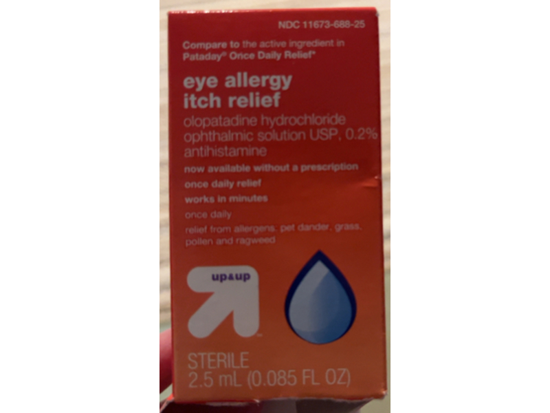 Up & Up Eye Allergy Itch Relief Drops, 0.085 fl oz/2.5 mL
