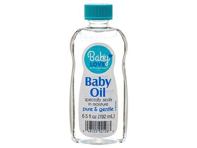 Baby Love by Personal Care Wholesale P.C Pure & Gentle Baby Oil, 6.5 Ounce