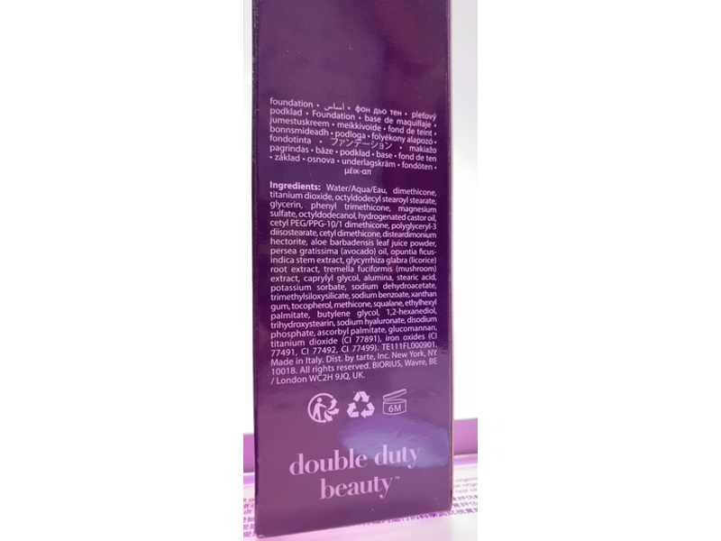 Tarte Shape Tape Cloud Coverage Foundation, 22N, 1 fl oz/30 mL