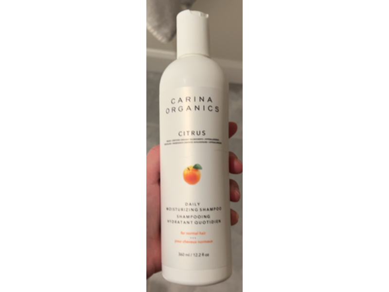 Carina Organics Daily Moisturizing Shampoo, Citrus, 12.2 fl oz/360 mL