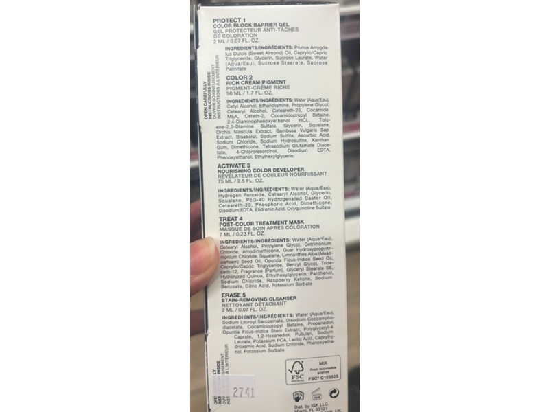 IGK Permanent Color Kit, 1B Moon Dance, 1 Application