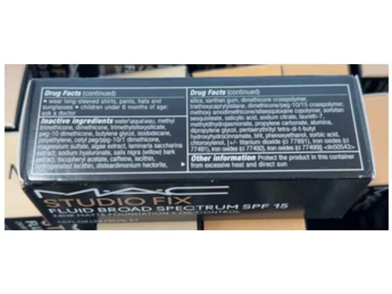 M.A.C Studio Fix Matte Foundation + Oil Control, SPF 15, N5, 1.0 fl oz/30 mL