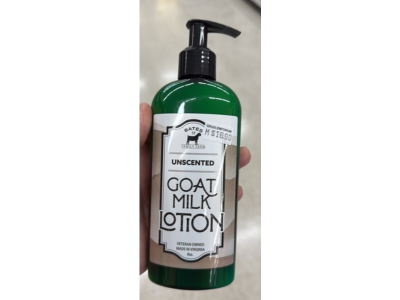 Bates Family Farm Goat Milk Lotion, 8 oz