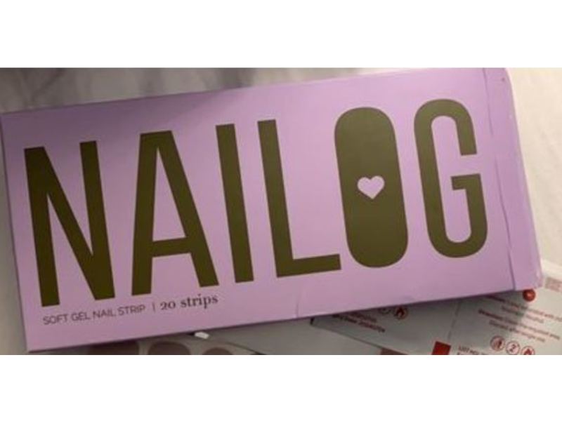 Nailog Soft Gel Nail Strip, Last Night, 20 Count