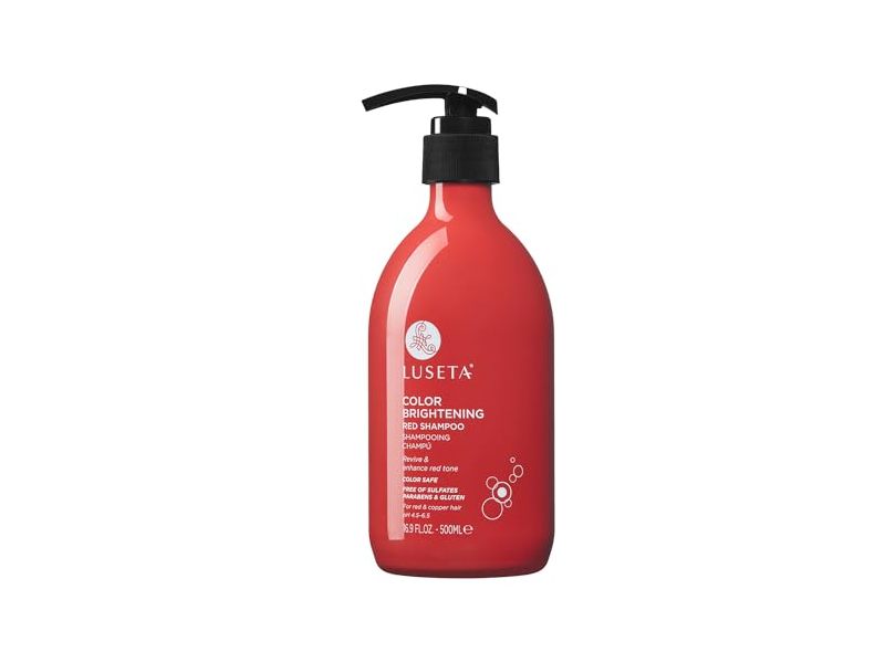 Luseta Color Brightening Red Shampoo, 16.9 fl oz/500 mL