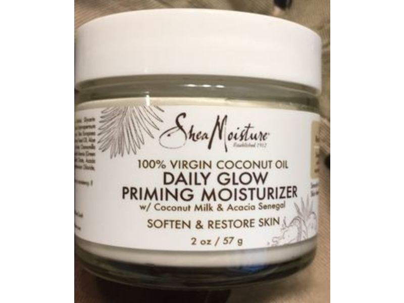 Sheamoisture 100% Virgin Coconut Oil Daily Glow Priming Moisturizer, 2 oz / 57 g