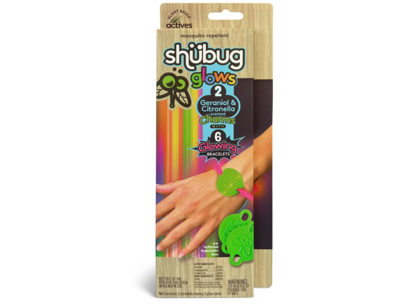 Shubug Charm & Glow Bracelets Mosquito Repellent, Geraniol & Citronella, 6 Count